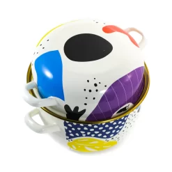 Abstract Enamel Mussel Pot -Sous Chef 0A2A9257