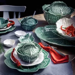 Bordallo Pinheiro White Cabbage Charger Plate 30.5cm 5 Bordallo Pinheiro White Cabbage Charger Plate 30.5cm -Sous Chef 5DS 6244 couves