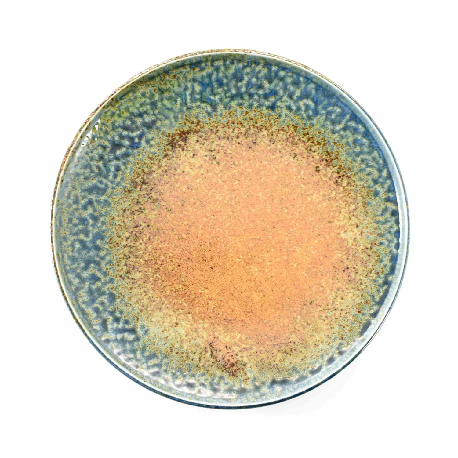 Chouseki Blue Gold Plate 28.5cm Dia X 3.5cm 2 Chouseki Blue Gold Plate 28.5cm Dia X 3.5cm - Image 2