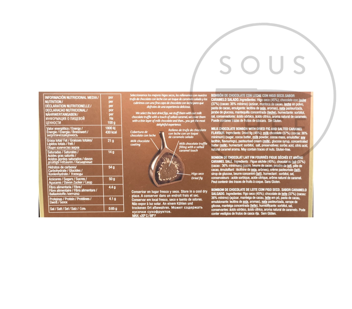 Rabitos Royale Salted Caramel & Chocolate 142g 2 Rabitos Royale Salted Caramel & Chocolate 142g - Image 2