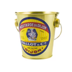 Fallot Dijon Mustard In Gift Metal Bucket 450g -Sous Chef BP0115FallotDijonMustardInGiftMetalBucket450gAngle