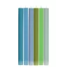 Set Of 6 Blue Green Assorted Candles