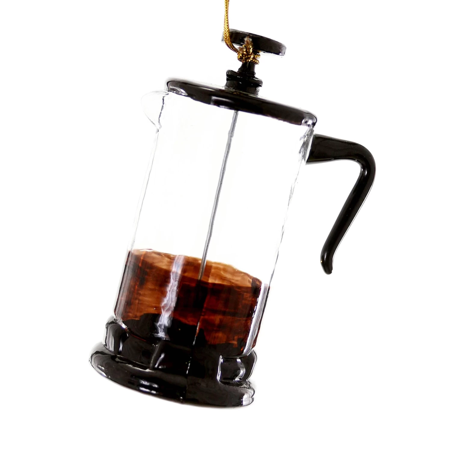 Coffee French Press Bauble Tree Decoration 1 Coffee French Press Bauble Tree Decoration
