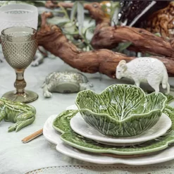 Bordallo Pinheiro White Cabbage Plate 19cm -Sous Chef CabbageandCreatures