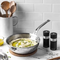 De Buyer Affinity Stainless Steel Curved Saute Pan 24cm 5 De Buyer Affinity Stainless Steel Curved Saute Pan 24cm -Sous Chef DB0215 DeBuyerAffinityStainlessSteelCurvedSautePan24cm LS2