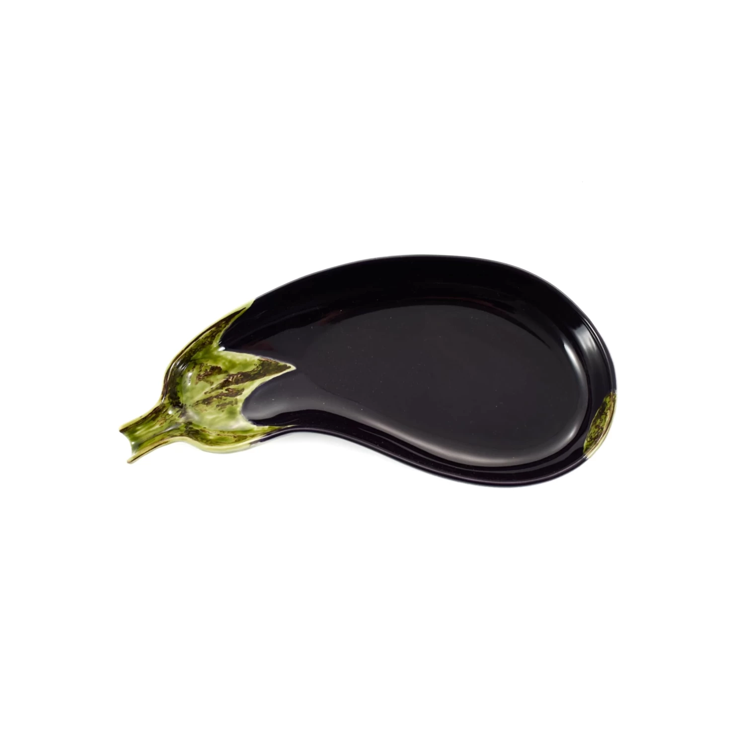 Bordallo Pinheiro Aubergine 24.5cm Platter 1 Bordallo Pinheiro Aubergine 24.5cm Platter