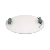 Bordallo Pinheiro White Earthenware Cheese Tray With Mouse