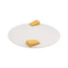 Bordallo Pinheiro White Cheese Tray With Yellow Cheese