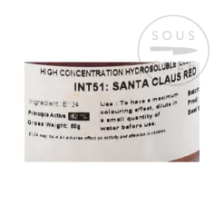 Intense Santa Claus Red Food Colour 50g 5 Intense Santa Claus Red Food Colour 50g -Sous Chef DE0040 IntenseSantaClausRedFoodColour 1