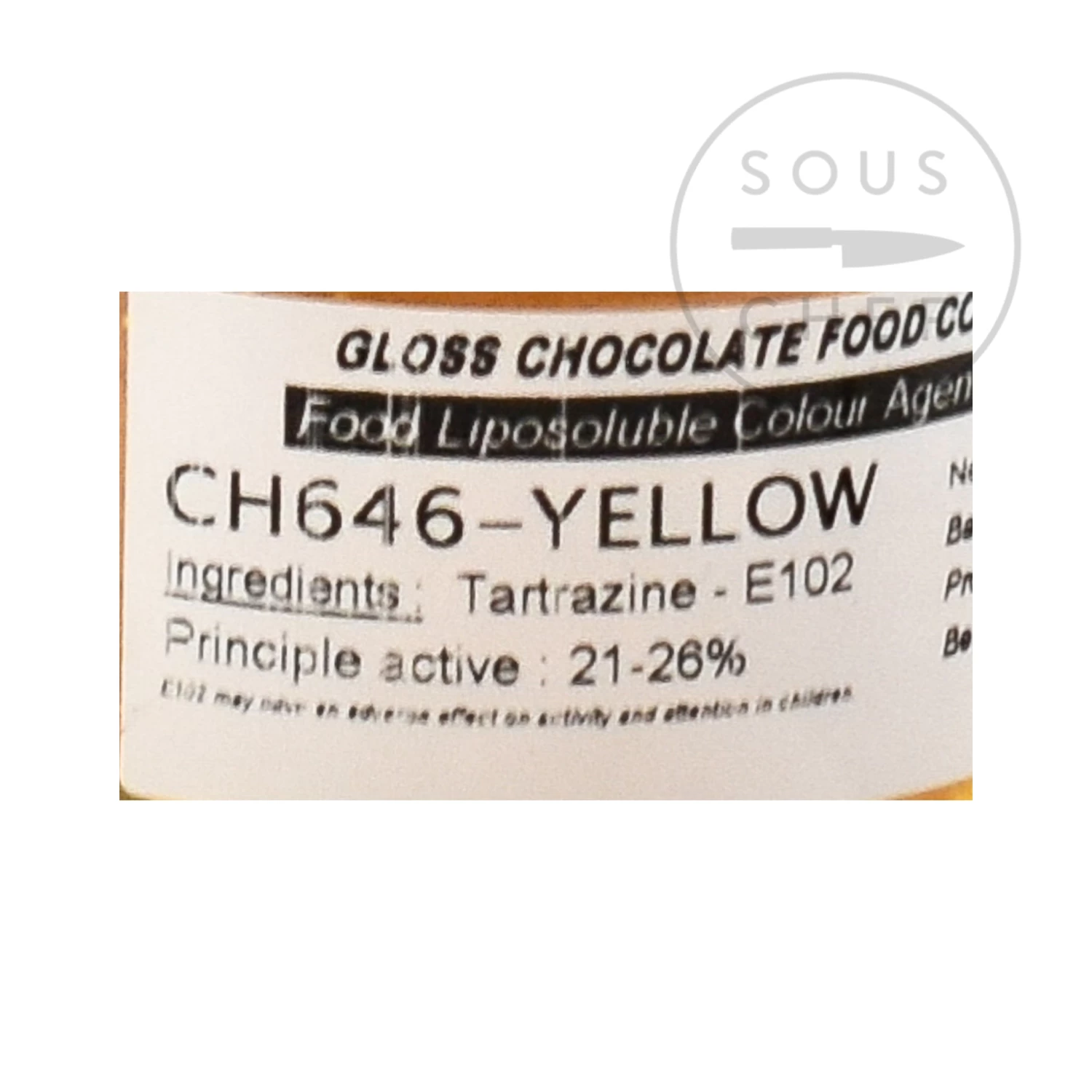 Yellow Gloss Food Colour For Chocolate 20g 2 Yellow Gloss Food Colour For Chocolate 20g - Image 2