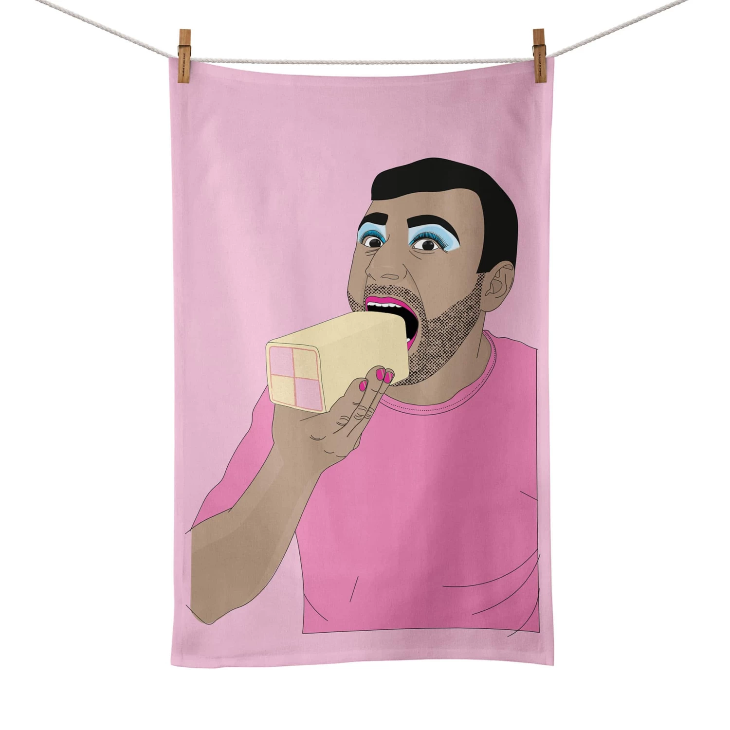 Battenberg Tea Towel 1 Battenberg Tea Towel