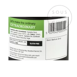 Essential Cuisine Vegetable Glace 600g -Sous Chef EC0019 Essential Cuisine Vegetable Glace nutrition 2