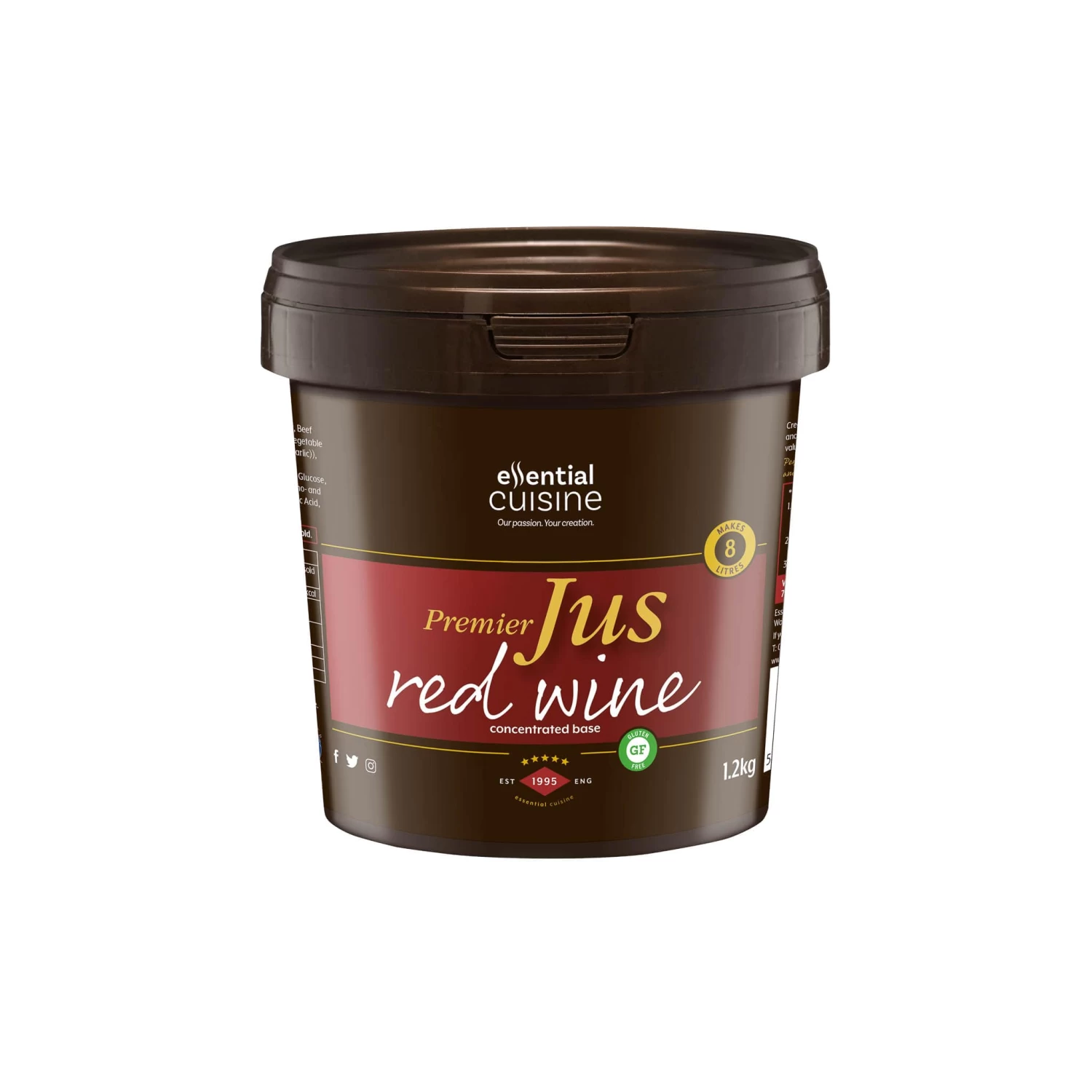 Essential Cuisine Premier Red Wine Jus 1.2kg 1 Essential Cuisine Premier Red Wine Jus 1.2kg