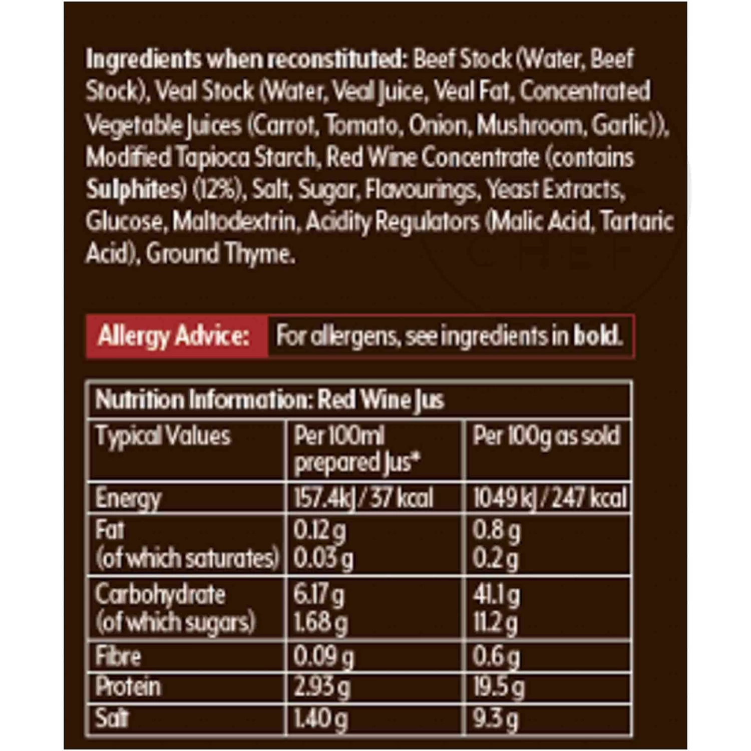 Essential Cuisine Premier Red Wine Jus 1.2kg 2 Essential Cuisine Premier Red Wine Jus 1.2kg - Image 2