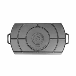Lodge Blacklock Cast Iron Double Burner 25.5x50.8cm -Sous Chef ED0085 LodgeBlacklockCastIronDoubleBurner 1