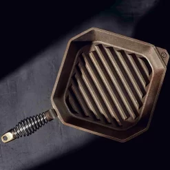 Finex Cast Iron Grill Pan, 25cm (10inch) -Sous Chef ED0101FinexCastIronGrillPan 25cm 10inch Lifestyle