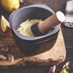 Emile Henry Pestle And Mortar, 15cm -Sous Chef EE0010EmileHenryPestleandMortar 15cmLifestyle