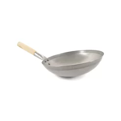 Traditional Round-Base Carbon Steel Wok