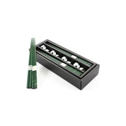 Panda Chopstick & Rest Set - 4 Pairs