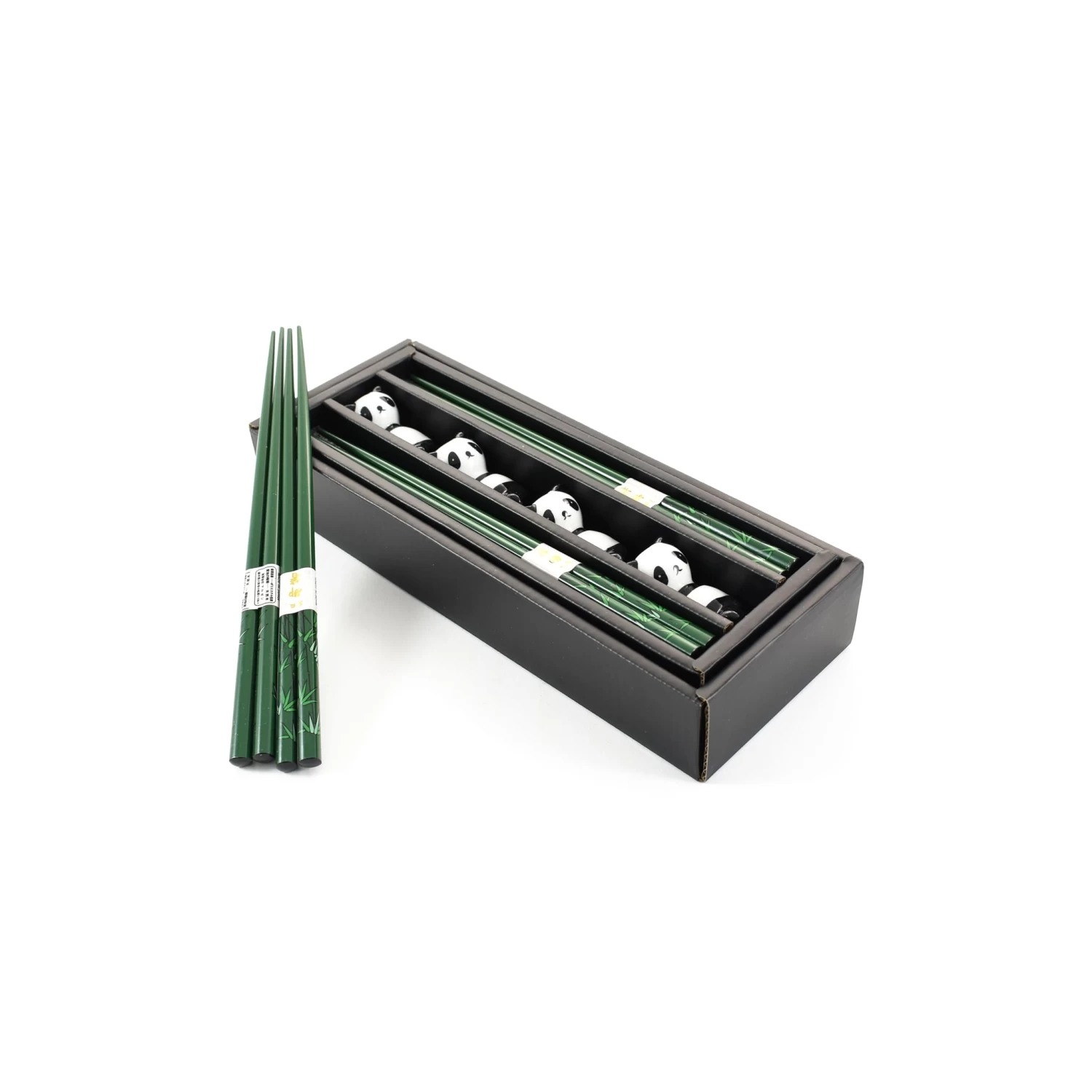 Panda Chopstick & Rest Set - 4 Pairs 1 Panda Chopstick & Rest Set - 4 Pairs