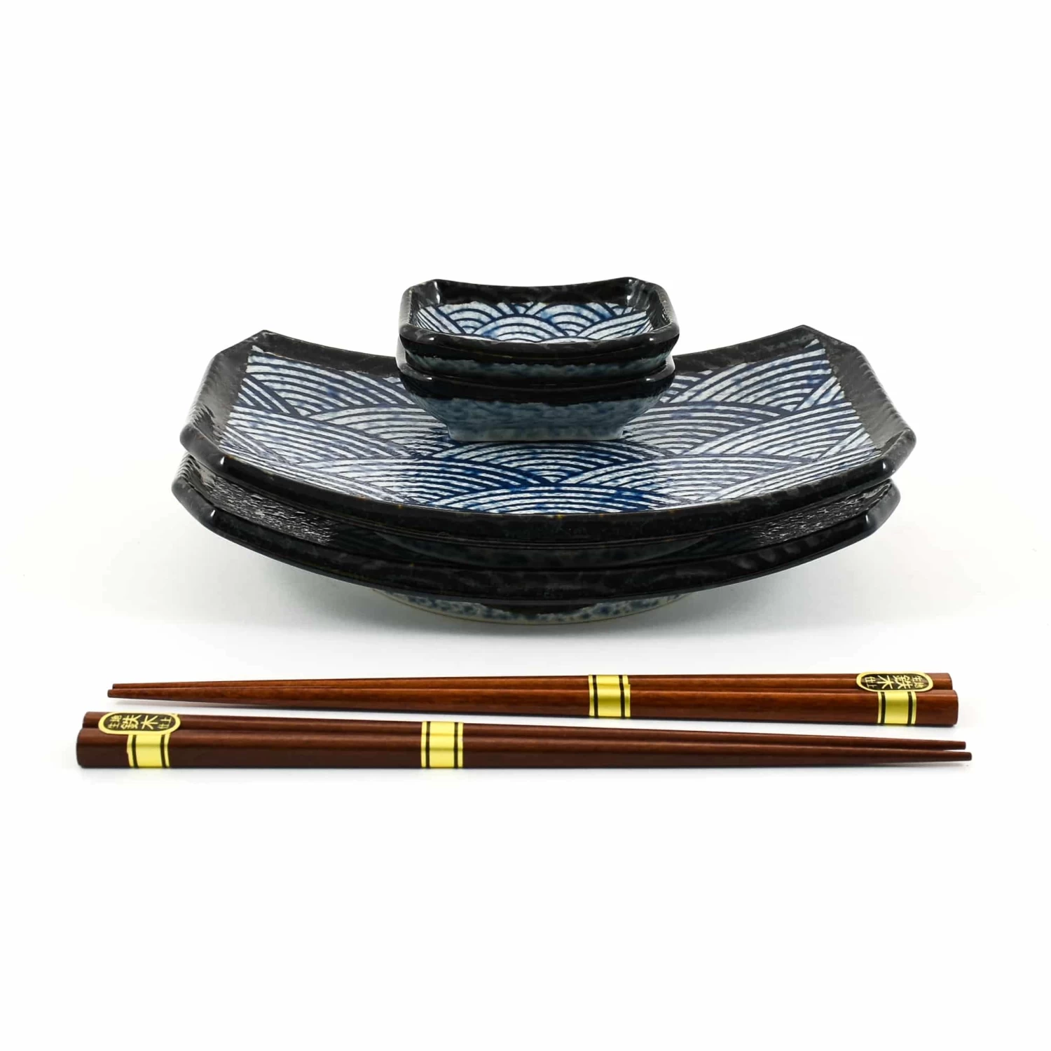Blue Wave Sushi Serving Set 3 Blue Wave Sushi Serving Set - Image 3