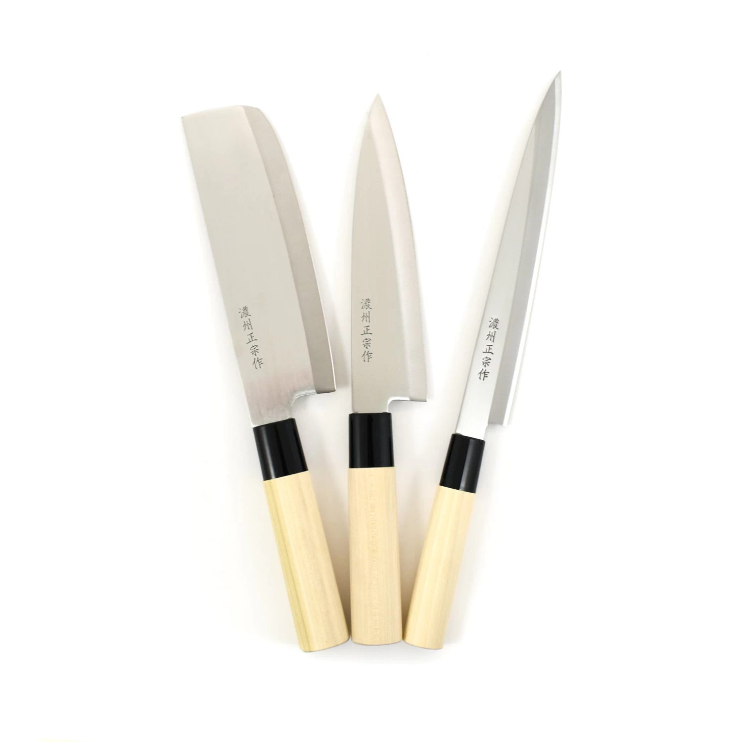 Japanese Knife Trio - Sashimi, Gyuto & Nakiri 2 Japanese Knife Trio - Sashimi, Gyuto & Nakiri - Image 2