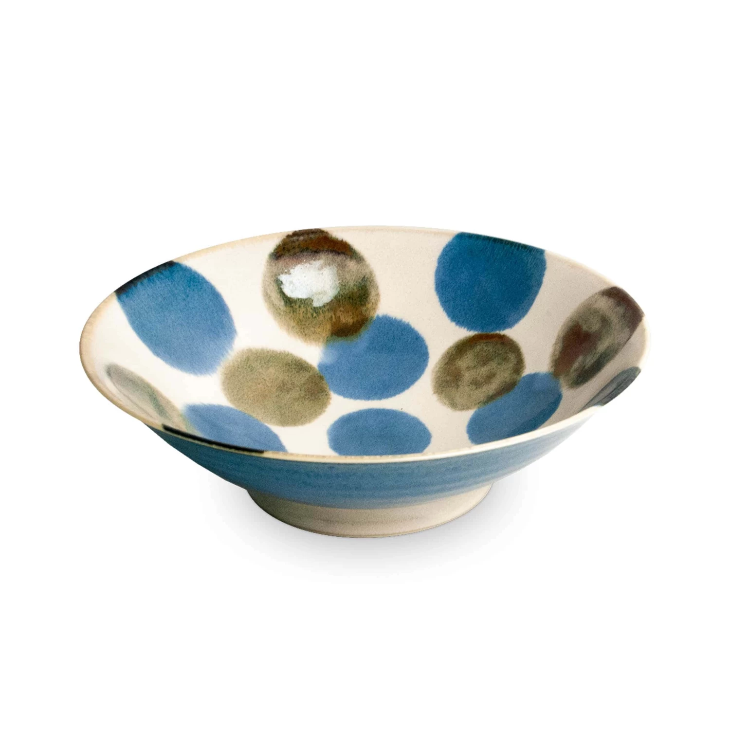 Amatsubu Shallow Bowl, Blue, 24.5cm Dia 2 Amatsubu Shallow Bowl, Blue, 24.5cm Dia - Image 2
