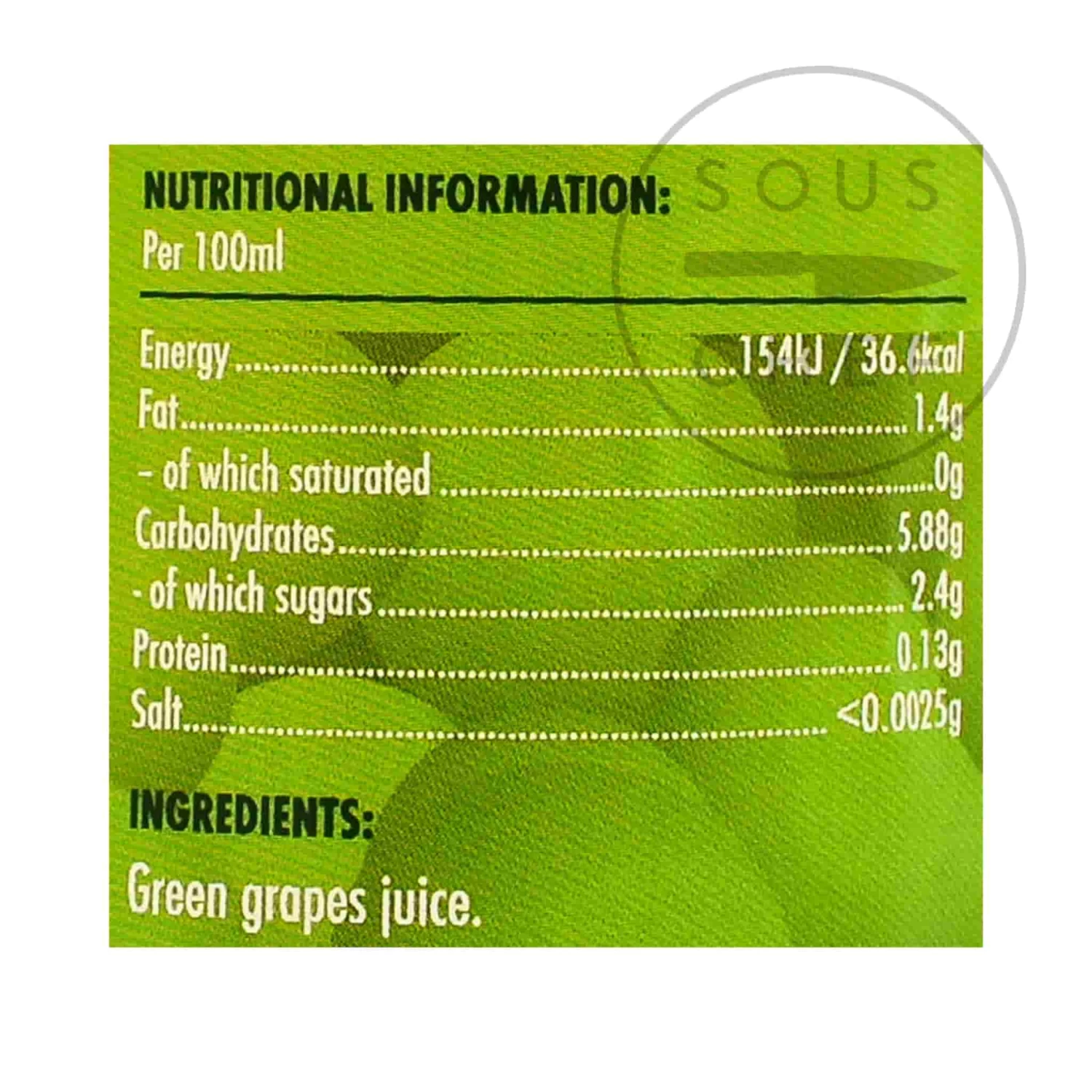 Verjus Du Perigord 500ml 2 Verjus Du Perigord 500ml - Image 2