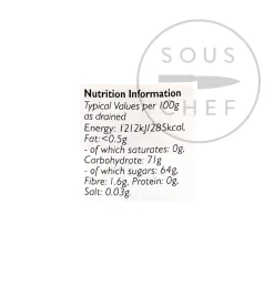 Opies Stem Ginger In Syrup -Sous Chef EN0123 OpiesStemGingerinSyrup1.8kg nutrition 2
