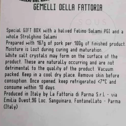 Short Dated La Fattoria Di Parma Salami Felino IGP Gift Set, 500g 5 Short Dated La Fattoria Di Parma Salami Felino IGP Gift Set, 500g -Sous Chef FP0007Ingredients