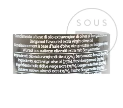 Frantoio Muraglia Aromatic Bergamot Extra Virgin Olive Oil 200ml -Sous Chef FR0015 FrantoioMuragliaAromaticBergamotExtraVirginOliveOil200mlnutrition