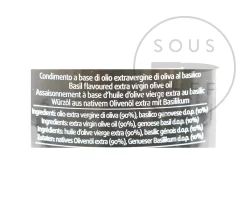 Frantoio Muraglia Aromatic Basil Extra Virgin Olive Oil 200ml -Sous Chef FR0016 FrantoioMuragliaAromaticBasilExtraVirginOliveOil200mlnutrition