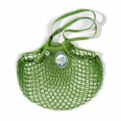 Filt String Bag In Lime Green, Long Handle