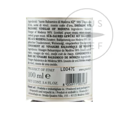 Giuseppe Giusti Balsamic Vinegar Historical Collection In Wooden Casket -Sous Chef GI0004 GiuseppeGiustiBalsamicVinegarHistoricalCollectioninWoodenCasket nutrition 2