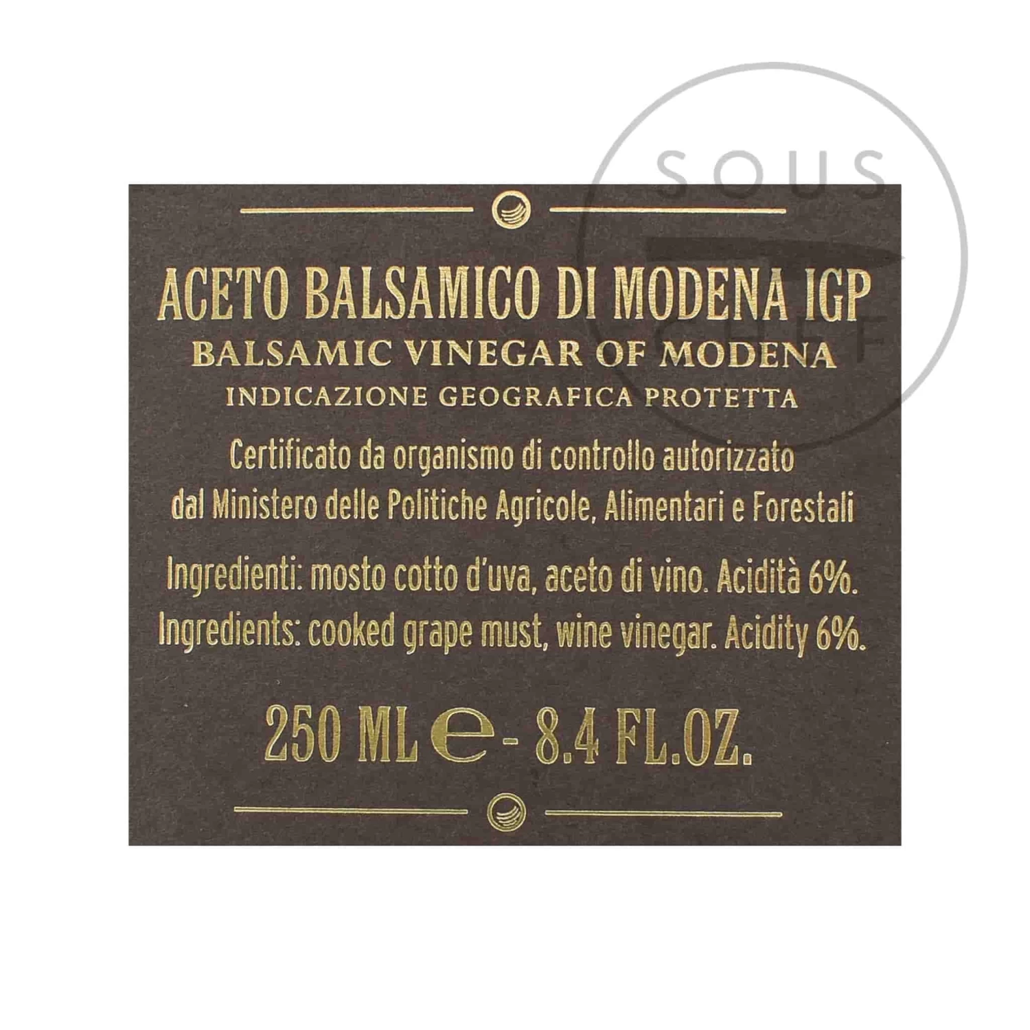Giuseppe Giusti 4 Gold Medal Balsamic Vinegar 15 Year Aged 250ml 2 Giuseppe Giusti 4 Gold Medal Balsamic Vinegar 15 Year Aged 250ml - Image 2