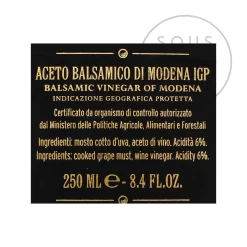 Giuseppe Giusti 'Banda Rossa' Balsamic Vinegar 20 Year Aged 250ml 3 Giuseppe Giusti 'Banda Rossa' Balsamic Vinegar 20 Year Aged 250ml -Sous Chef GI0017 GiuseppeGiusti BandaRossa BalsamicVinegar20YearAged250ml BoP