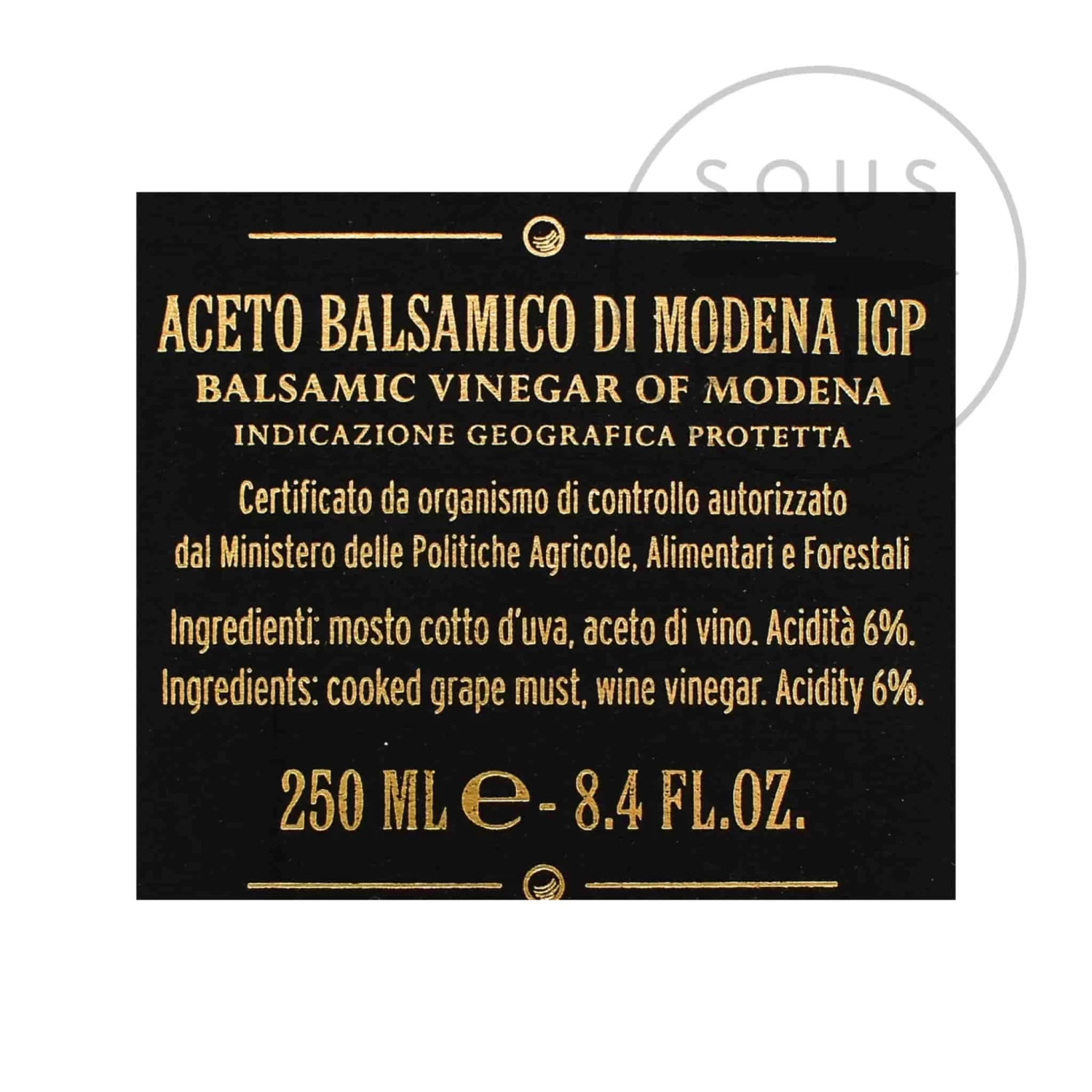 Giuseppe Giusti 'Banda Rossa' Balsamic Vinegar 20 Year Aged 250ml 2 Giuseppe Giusti 'Banda Rossa' Balsamic Vinegar 20 Year Aged 250ml - Image 2