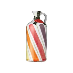 Galantino Puglian Extra Virgin Olive Oil In Rainbow Striped Ceramic Bottle 500ml