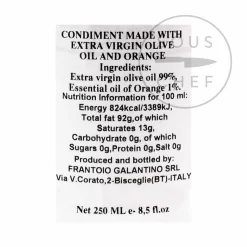 Galantino Puglian Olive Oil With Orange In Terracotta Bottle 250ml -Sous Chef GT0014 PuglianOliveOilwithOrangeinTerracottaBottle250ml BoP