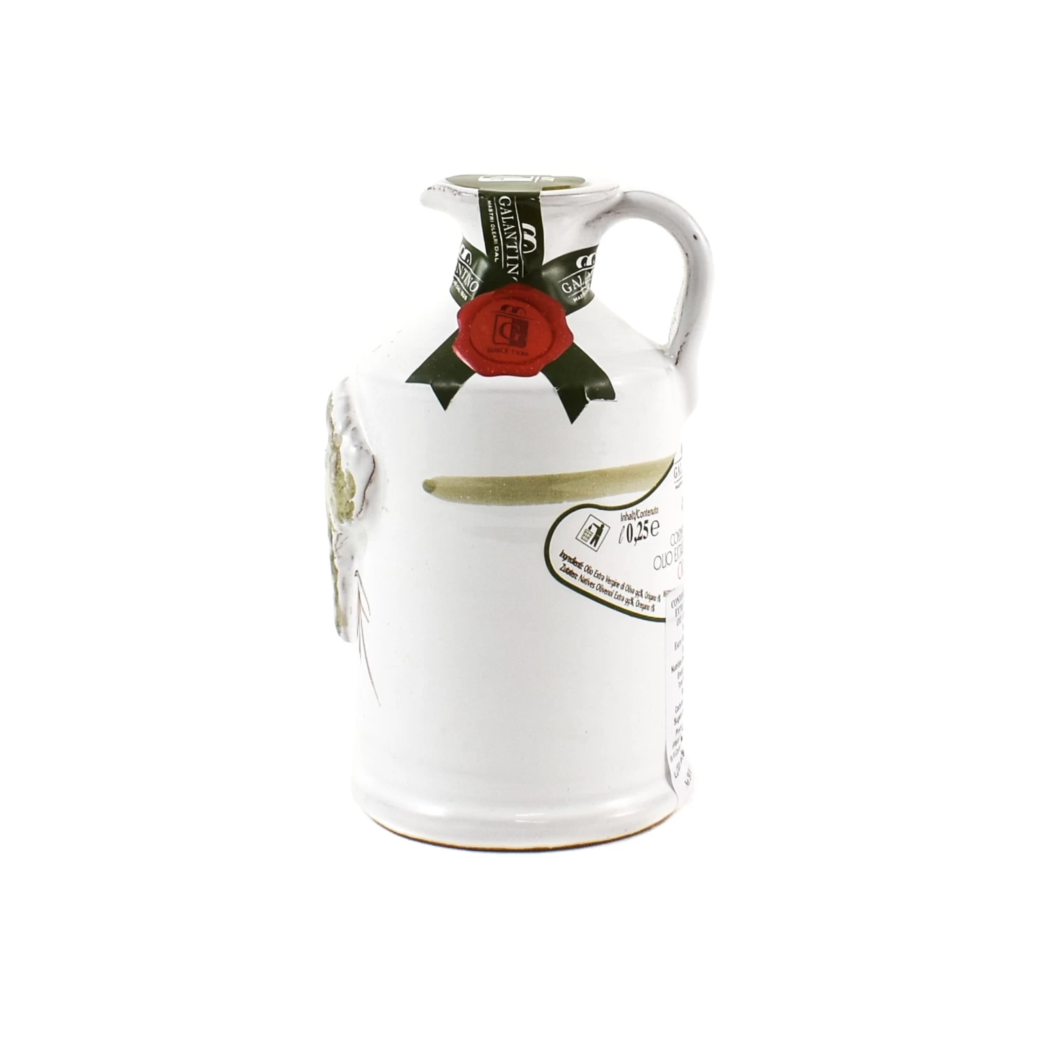 Galantino Short Dated Puglian Olive Oil With Oregano In Terracotta Bottle 250ml 2 Galantino Short Dated Puglian Olive Oil With Oregano In Terracotta Bottle 250ml - Image 2
