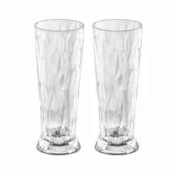 Koziol Large 'Unbreakable Glass' Beer Glasses, Set Of 2