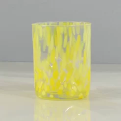 Murano Glass Tumbler, Yellow -Sous Chef IA0001MuranoGlassTumbler Yellow