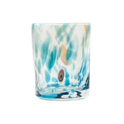 Murano Glass Tumbler, Aquamarine -Sous Chef IA0002MuranoGlassTumbler Aquamarine ProductFrontLarge 2