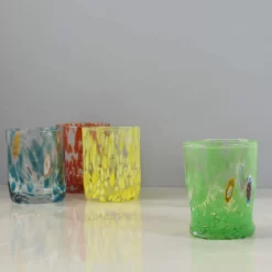 Murano Glass Tumbler, Green -Sous Chef IA0003MuranoGlassTumbler Green2
