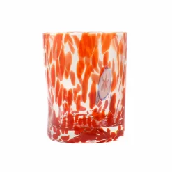 Murano Glass Tumbler, Orange -Sous Chef IA0004MuranoGlassTumbler Orange ProductFrontLarge 2