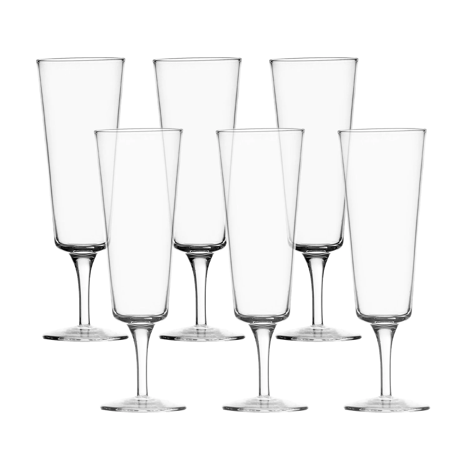 Set Of 6 Ichendorf Milano Clear Flute 1 Set Of 6 Ichendorf Milano Clear Flute