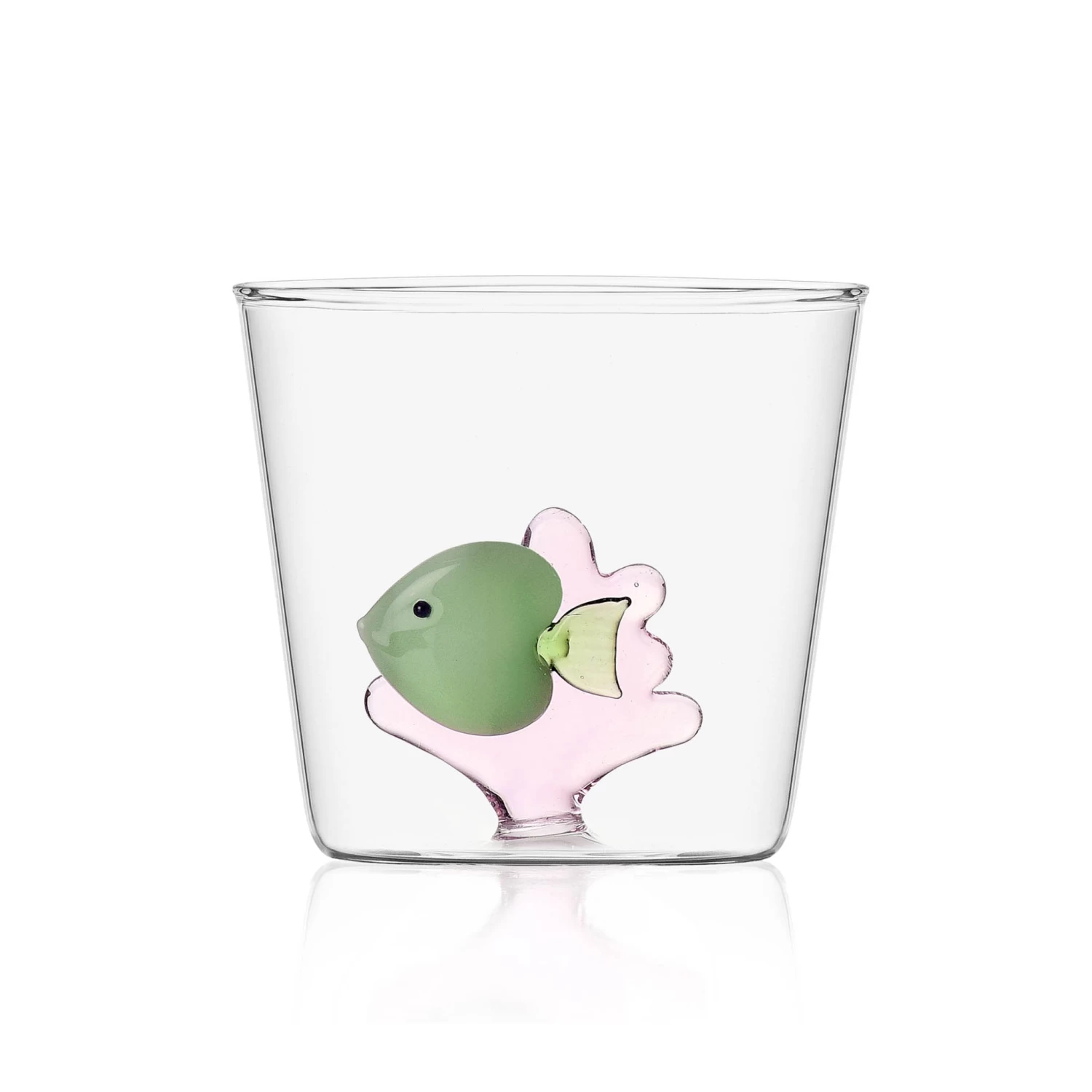 Ichendorf Milano Green Fish With Coral Tumbler, 35cl 1 Ichendorf Milano Green Fish With Coral Tumbler, 35cl
