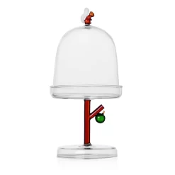 Ichendorf Milano Squirrel Footed Cake Stand With Dome, 29.5x14cm
