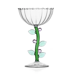 Ichendorf Milano Pink Flower Optical Coupe Glass, 240ml