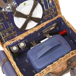 Champs-Elysees Navy Picnic Hamper -Sous Chef JD0015AChamps ElyseesNavyPicnicHamper 2Person2